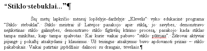 Edukacinė valandėlė